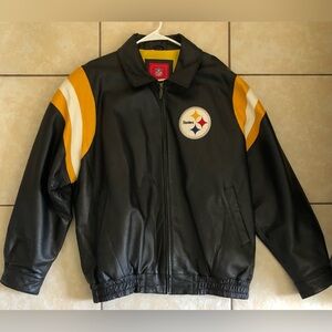 Pittsburgh Steelers Official NFL Leather Jacket